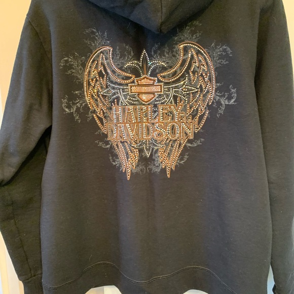 Harley Davidson rhinestone sweatshirt - Picture 3 of 6